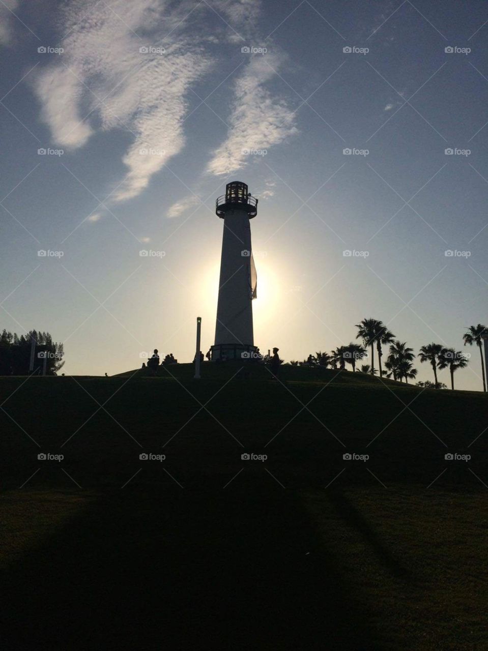 Shadowy lighthouse