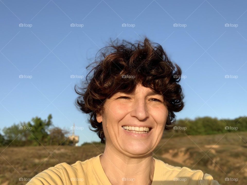 Natural Woman at sun light 