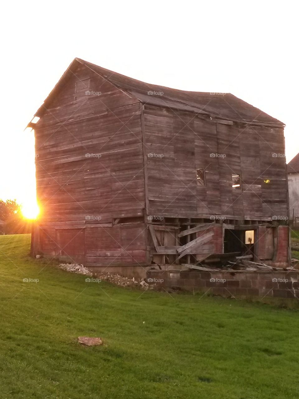 the barn