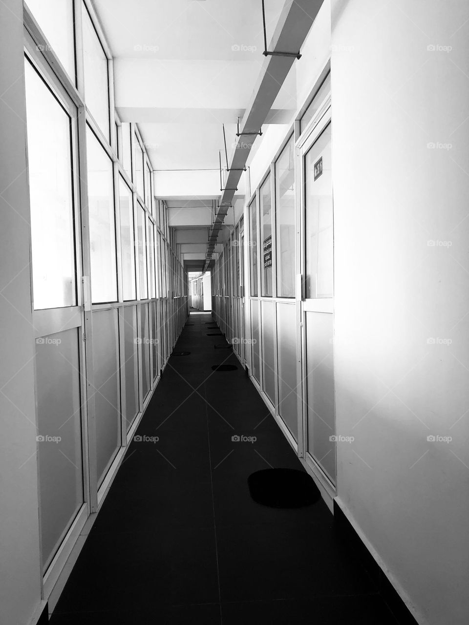 Corridor at the lawyers complex Colombo Sri Lanka 