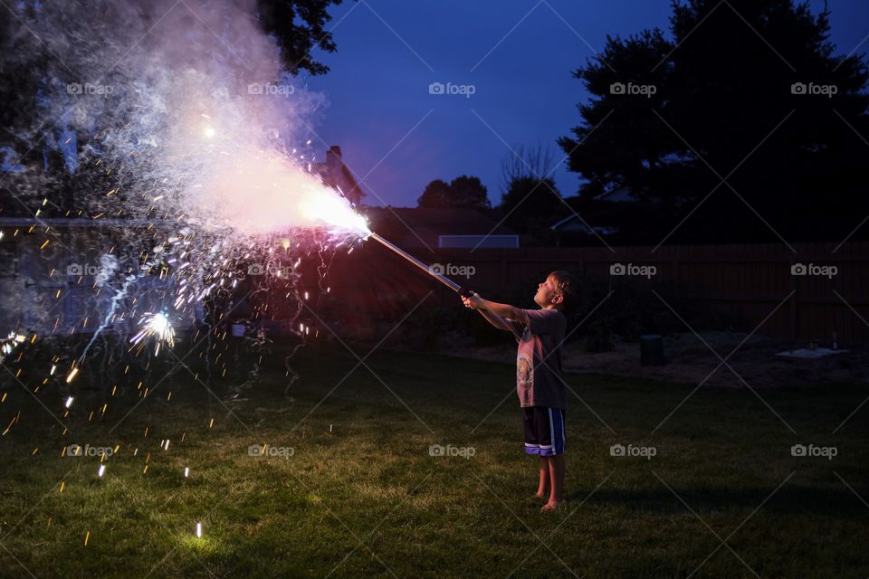 Fun, exciting fireworks on Fourth of July 