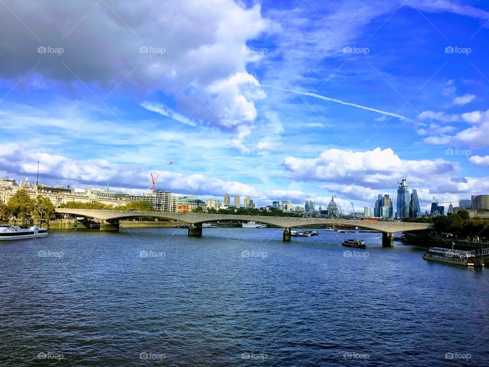 #london #Bridge #clouds #sky