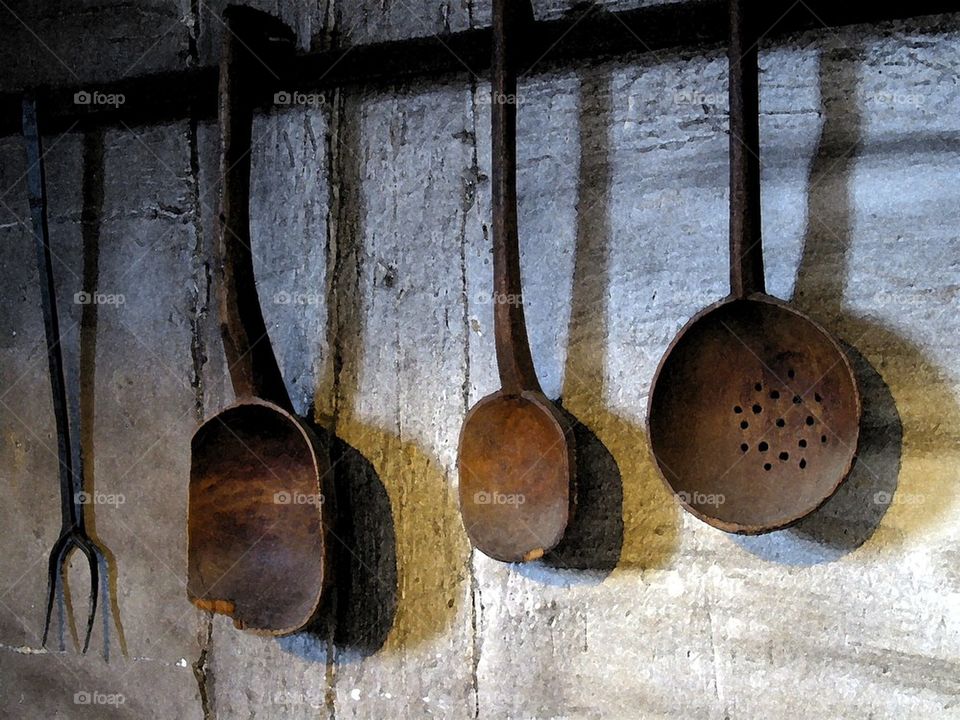 Farm cooking utensils