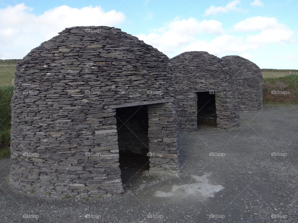 ireland stone huts slate by kshapley