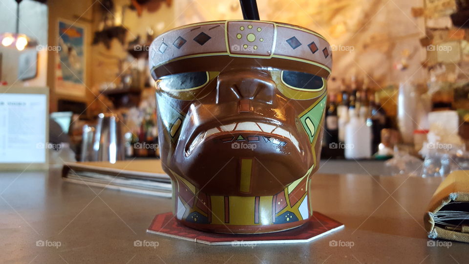 Tiki Mug in Bar