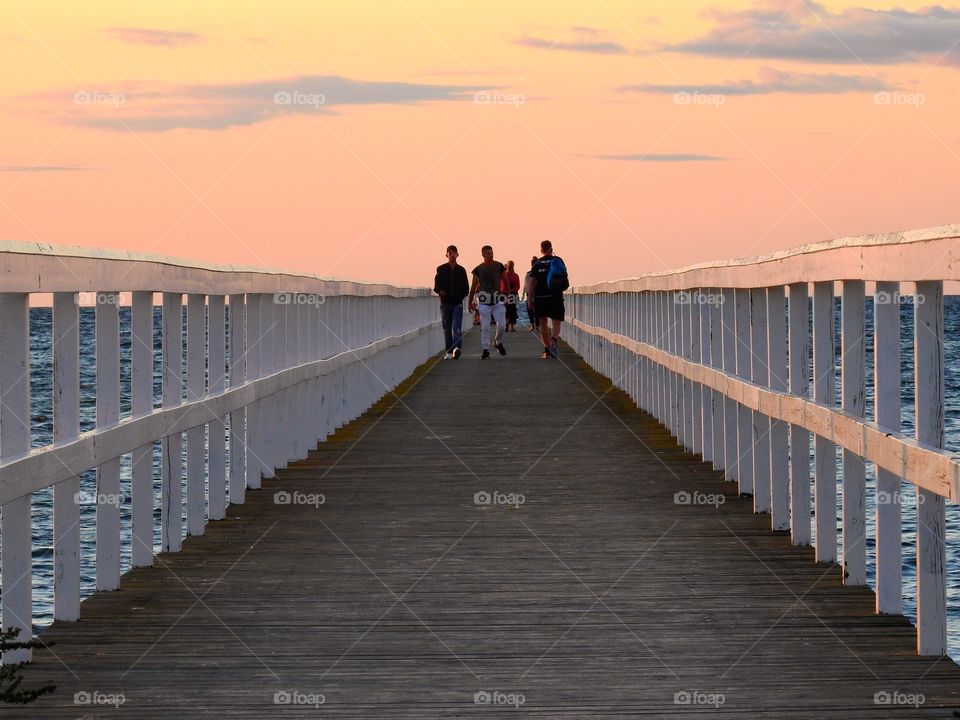 Walking the jetty