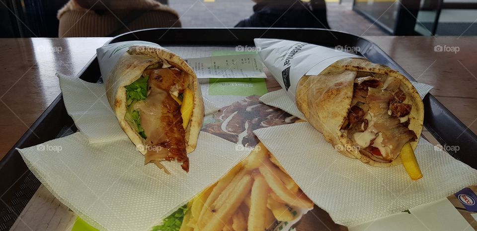 Libanse food shaorma