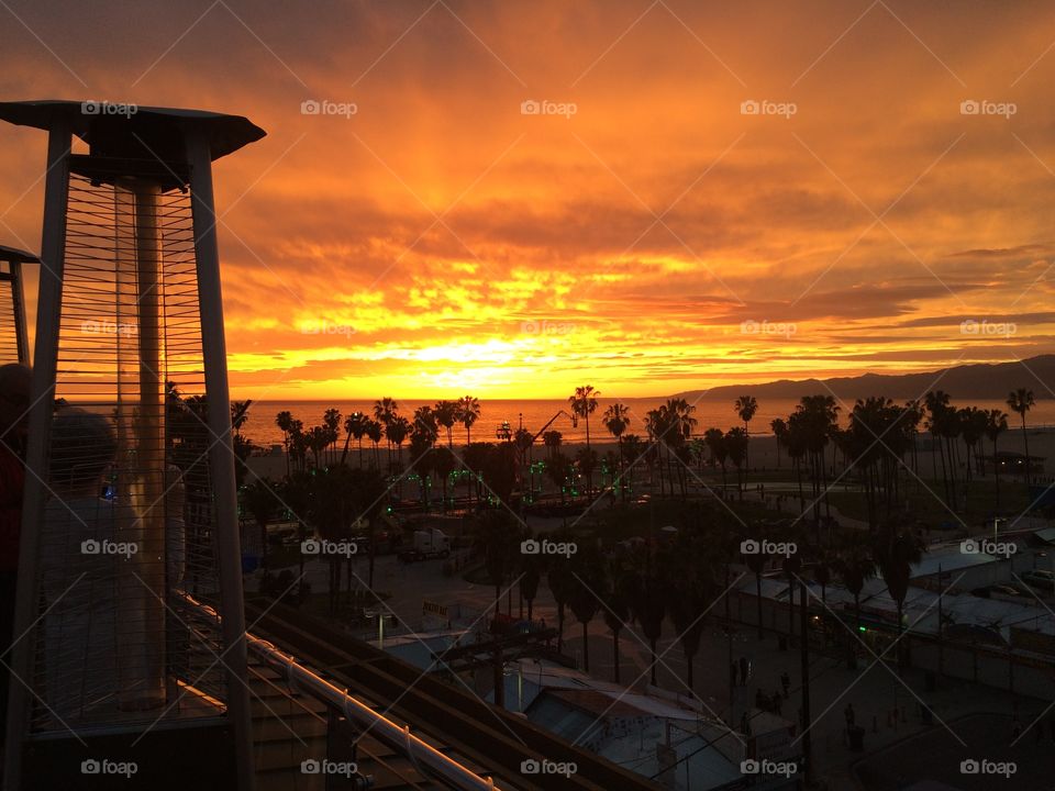 LA Santa Monica Sunset