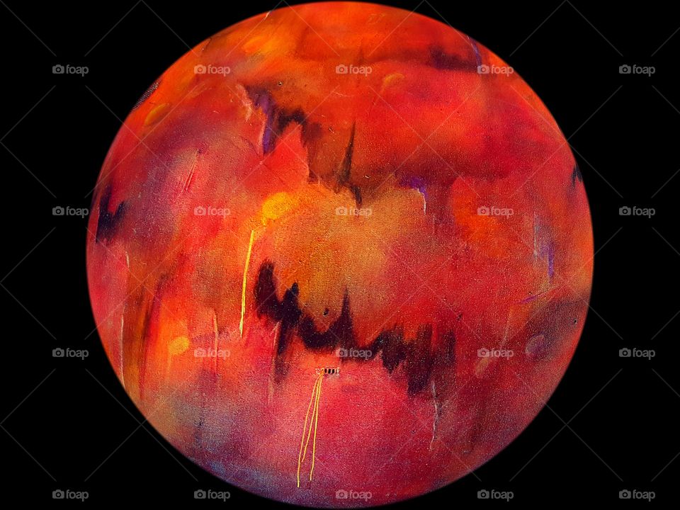 Another part of the painting on my wall. Gosh this is fun and quite effective if I must say so. Cool stuff.