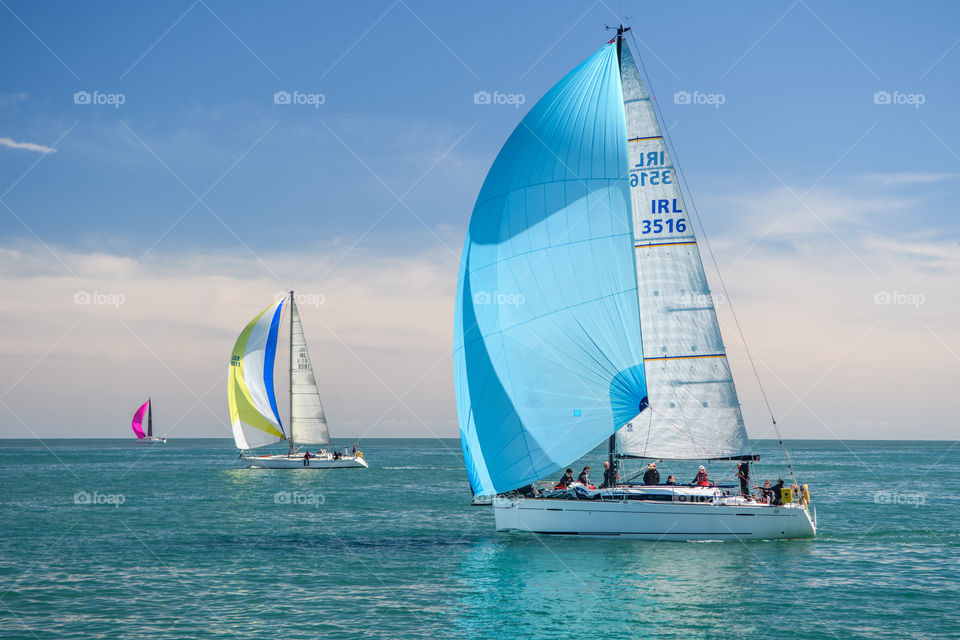 Yacht sailing and racing