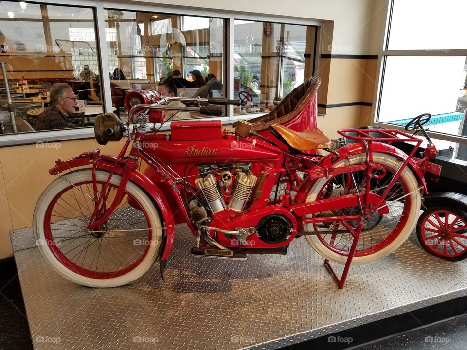 Antique Motorcycle.