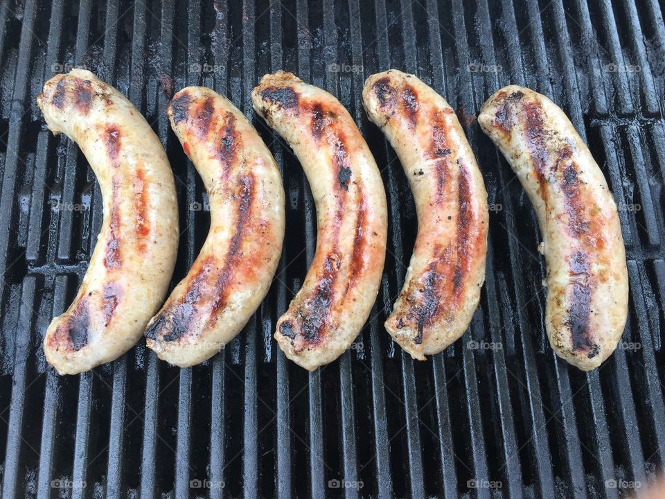 Brats on the grill