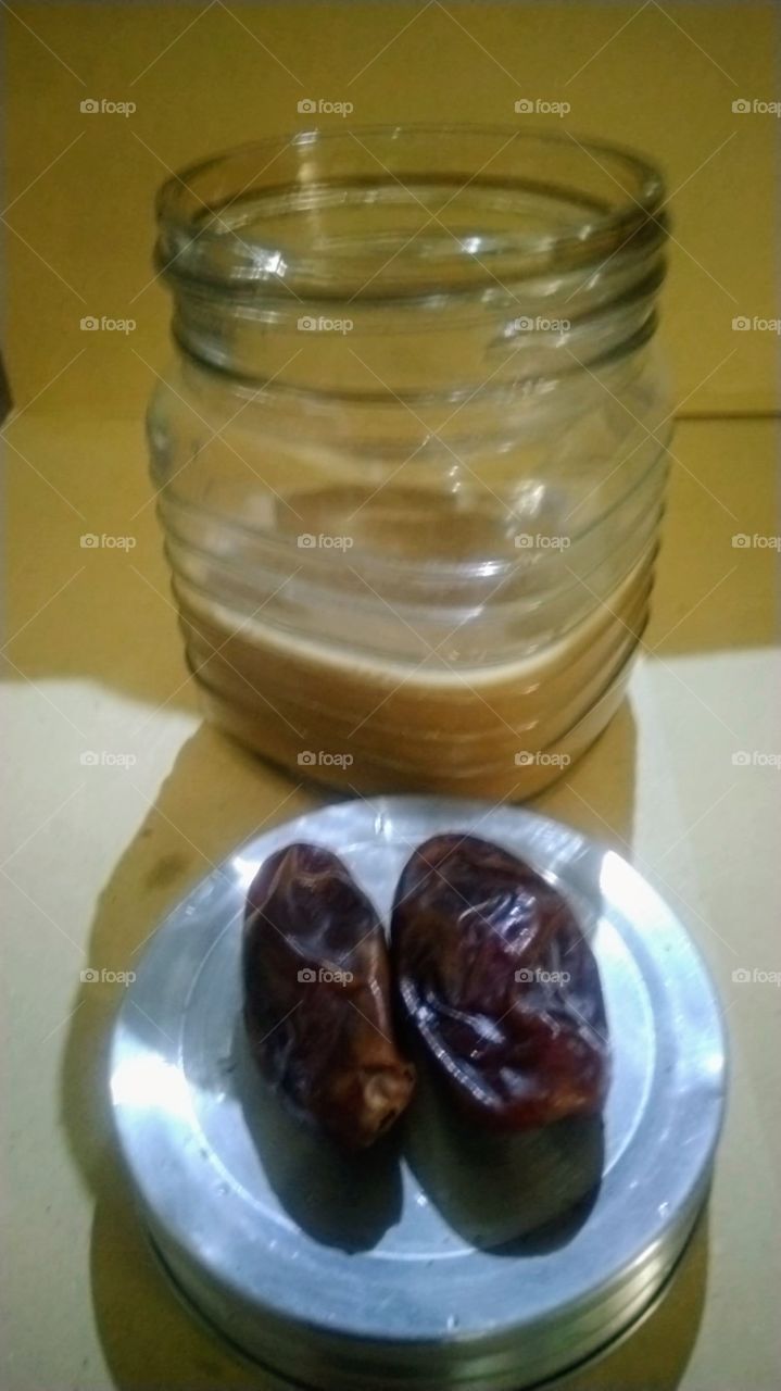 Coffee and dates.