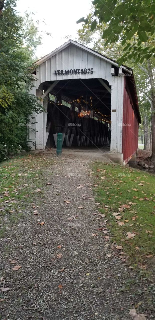 Covered bridge on our travels