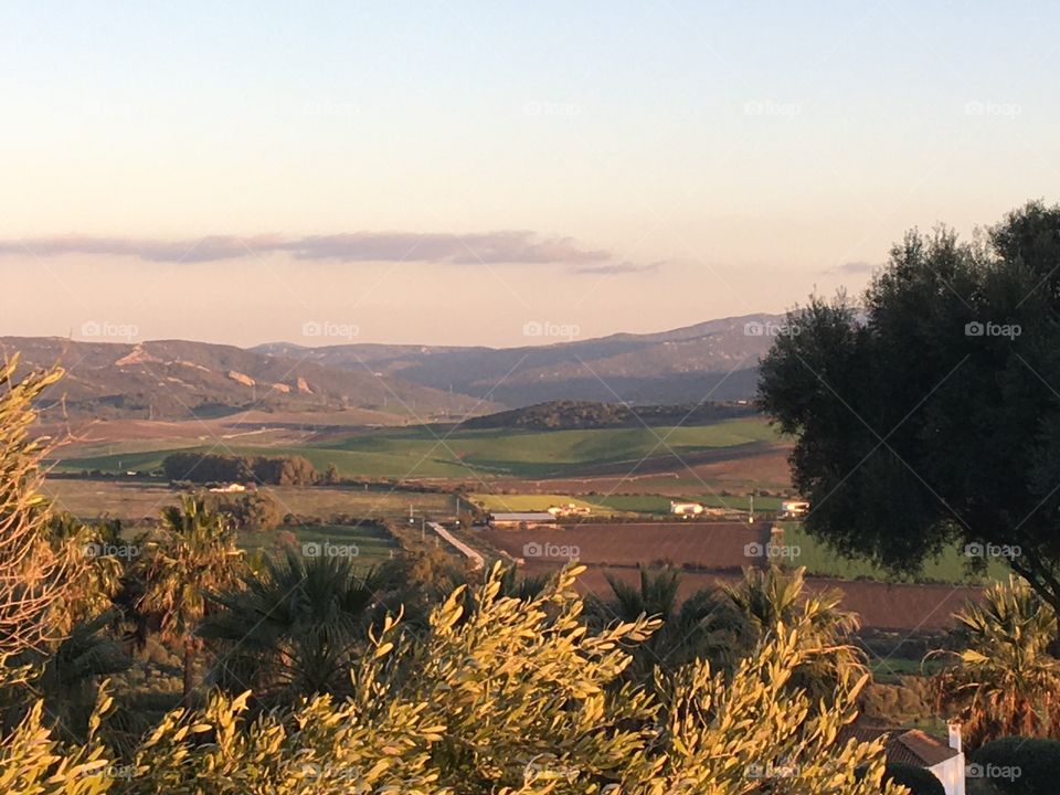 Sunset sweet landscape 