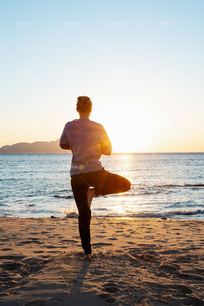 woman yoga