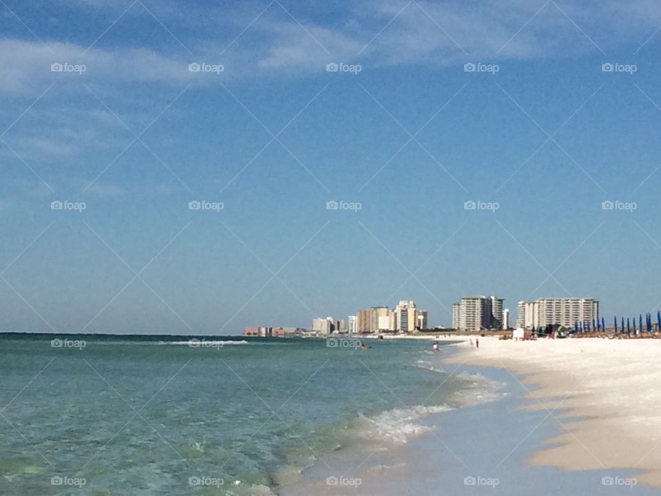 Beach city scape Destin FL