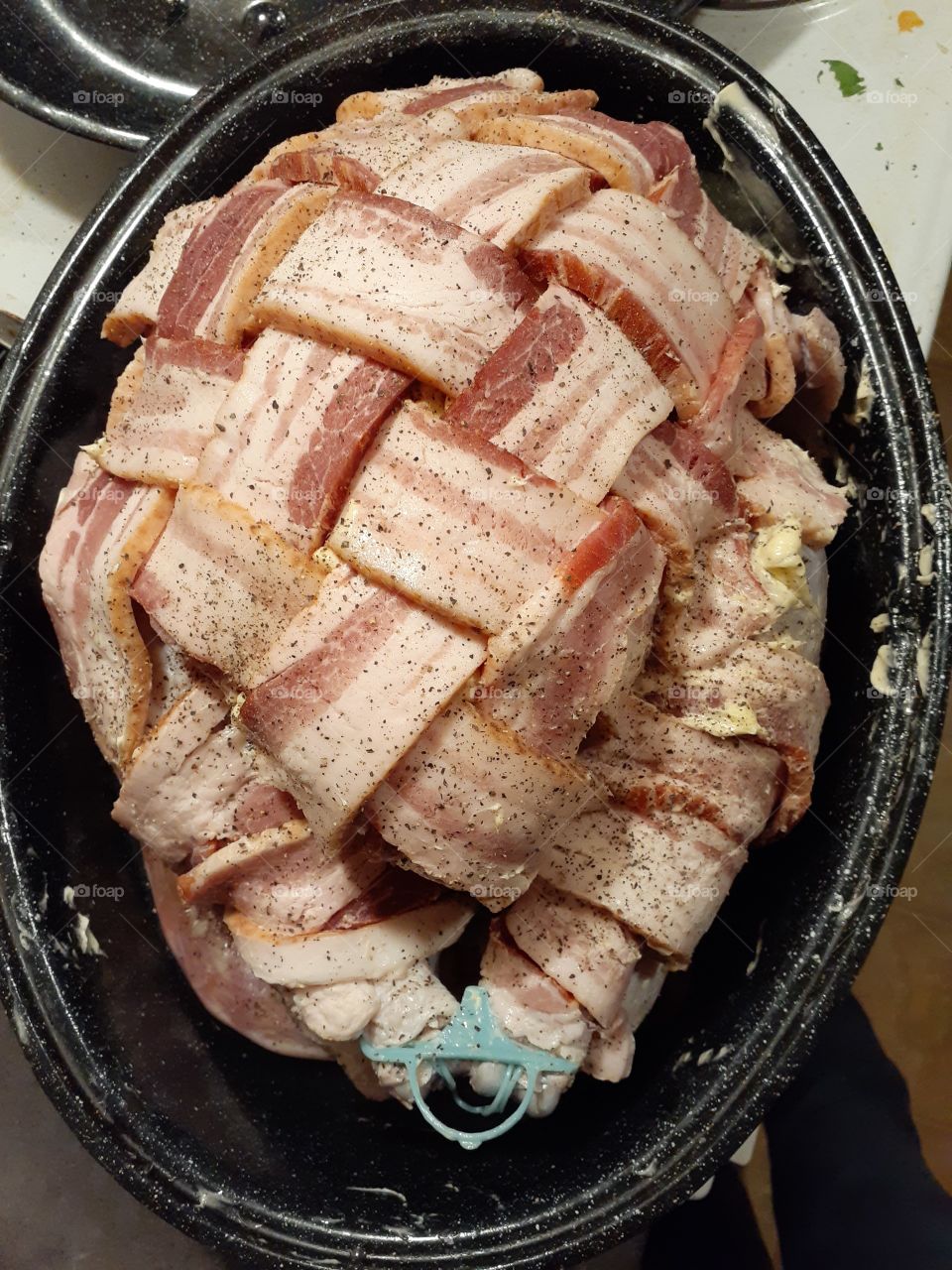Bacon Wrapped Thanksgiving Turkey
