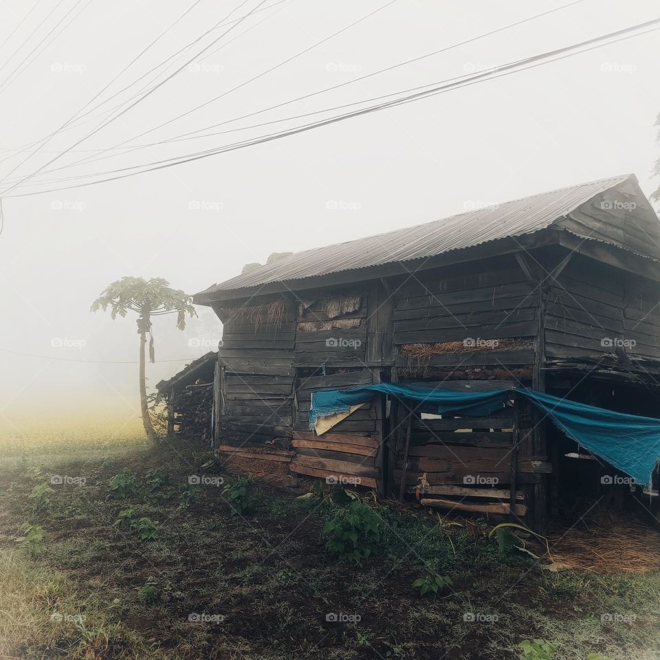 A village house in Nepal