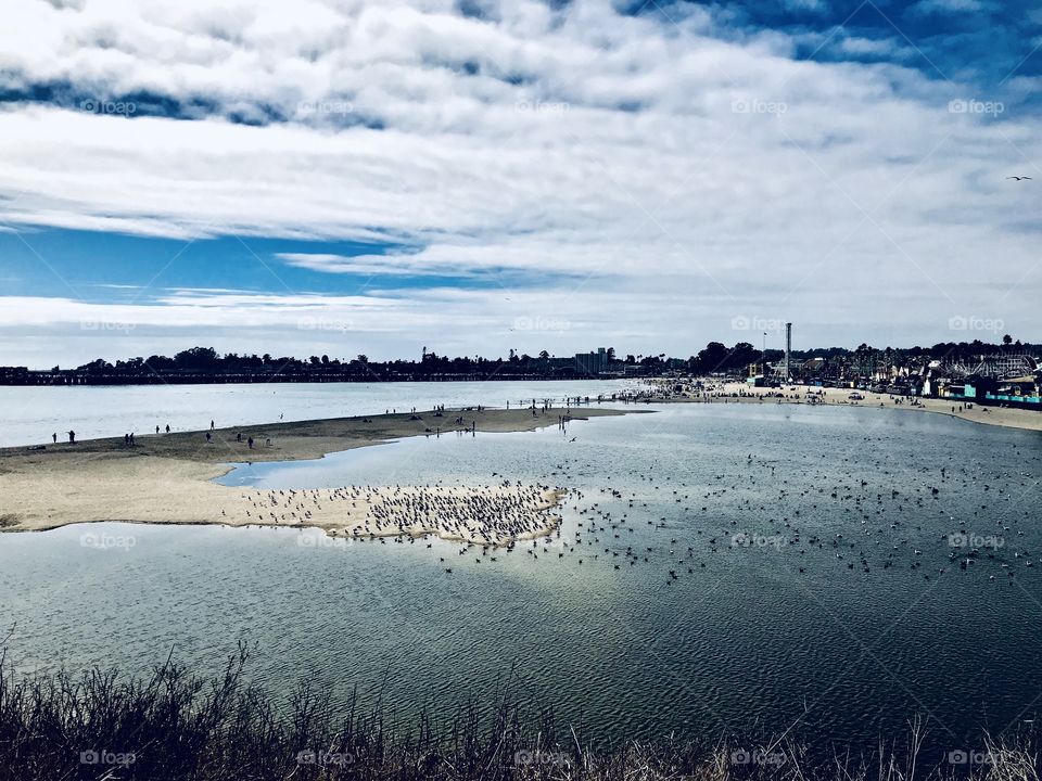 Cloudy day in the boardwalk 