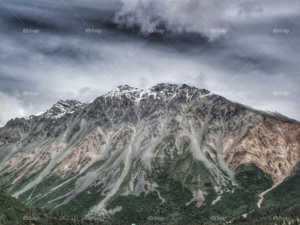Stormy Clouds Over Rainbow Mountain