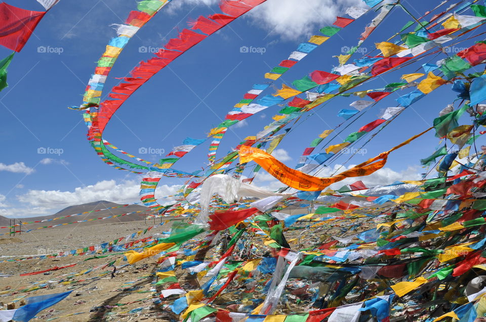 Tibetan flags 