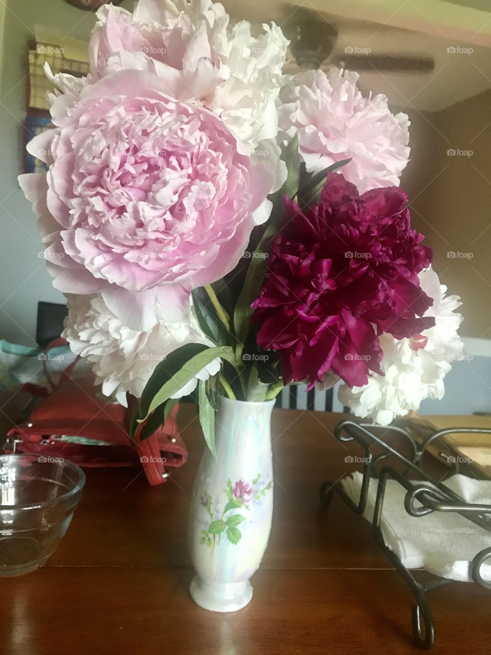 Peony floral arrangement