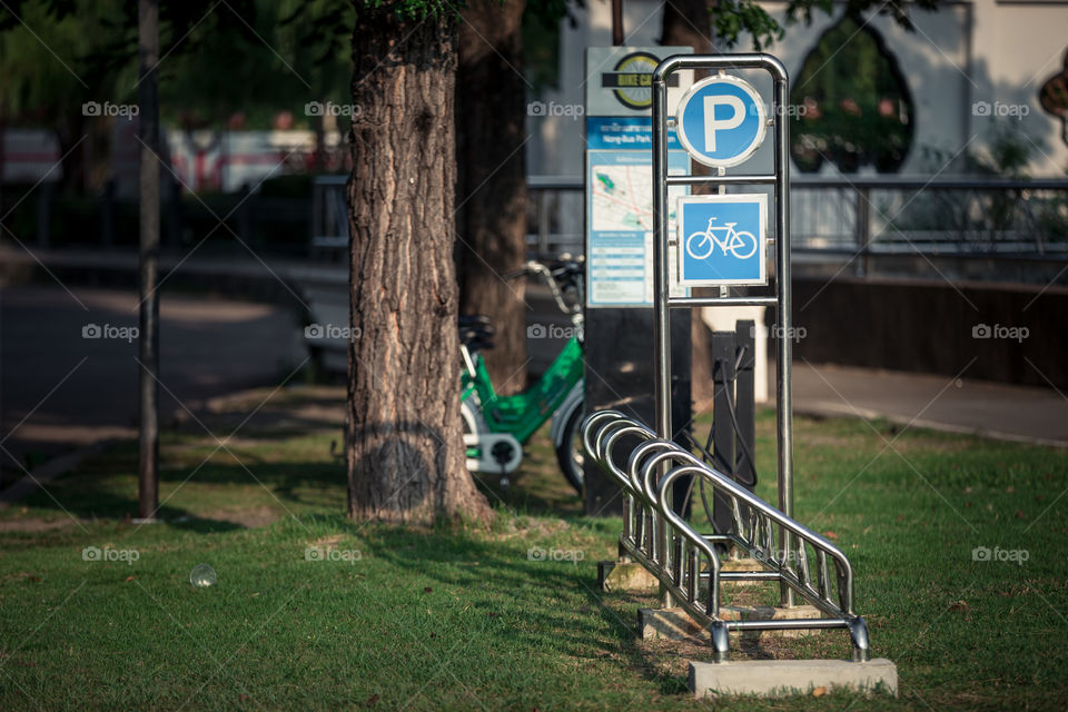 Bike for rent in the park