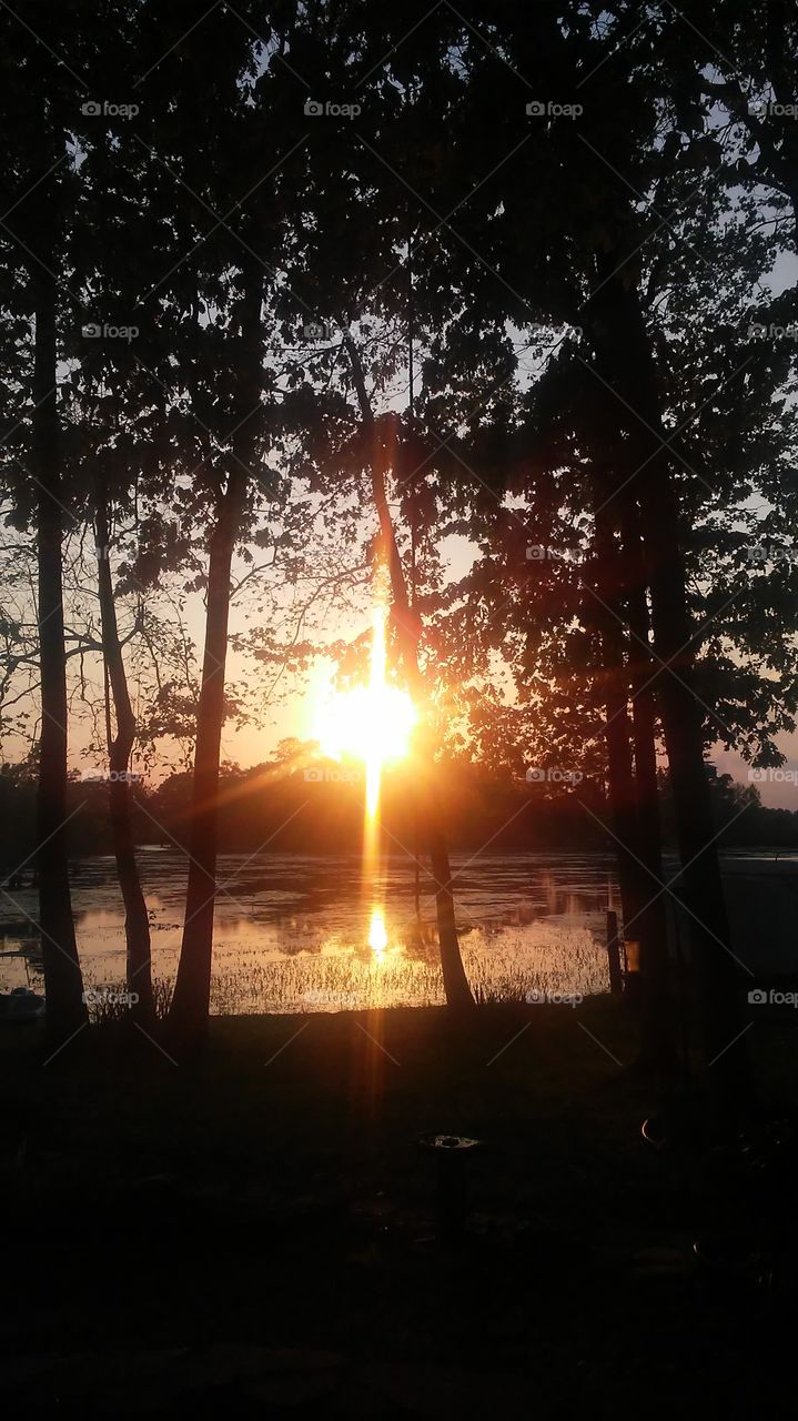 Sunset on the bayou