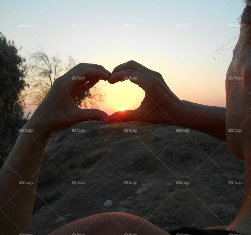 Sunset, Woman, Sun, People, Water