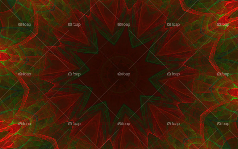red green kaleidoscope