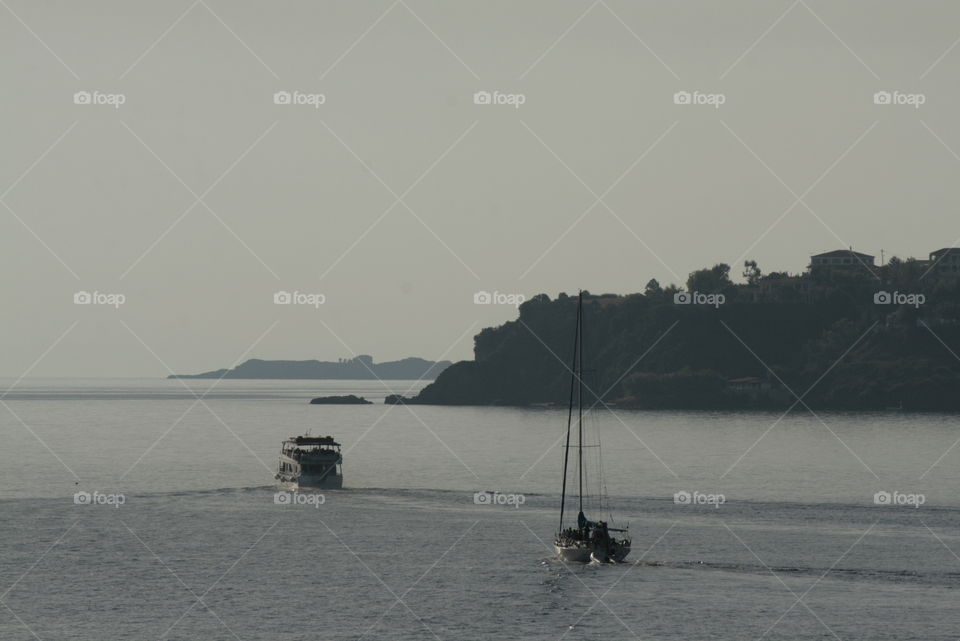 Boats on water