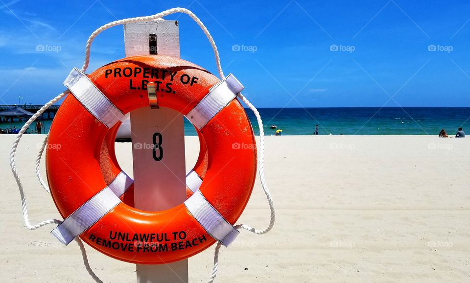 buoy, lifeguard, beach