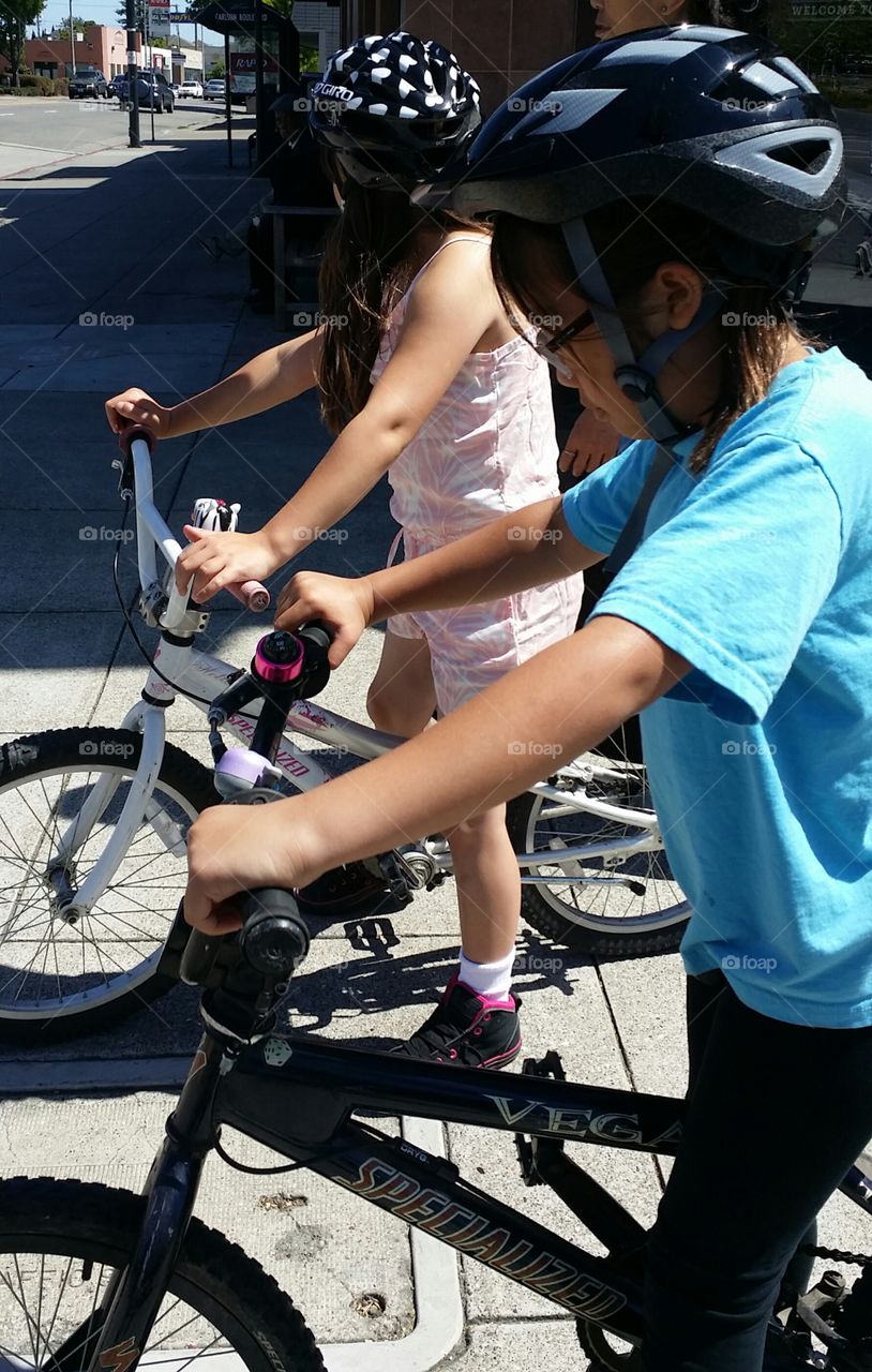 outdoor biking girls