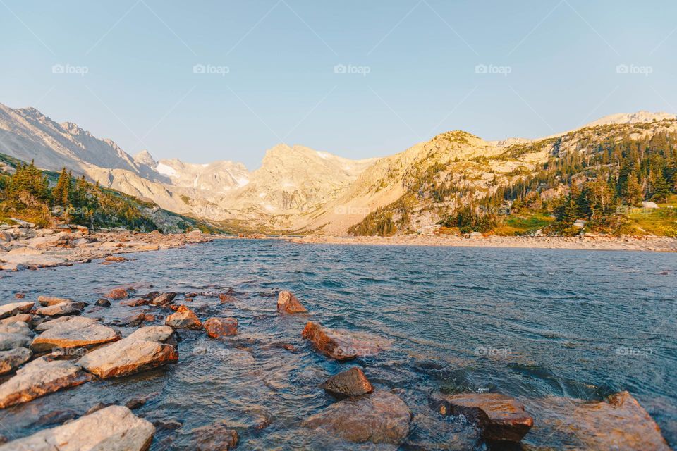 Sunrise at the mountains 