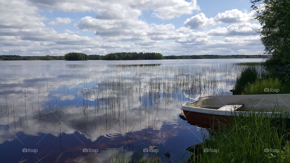 Finnish lake side