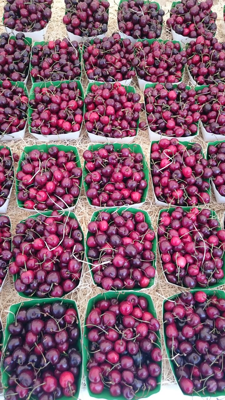 Food. Ingredients. Fruit. Cherries