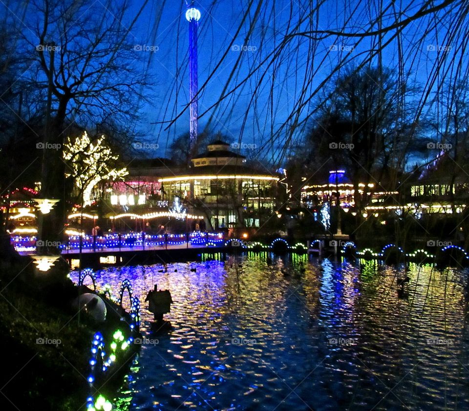 Tivoli at night