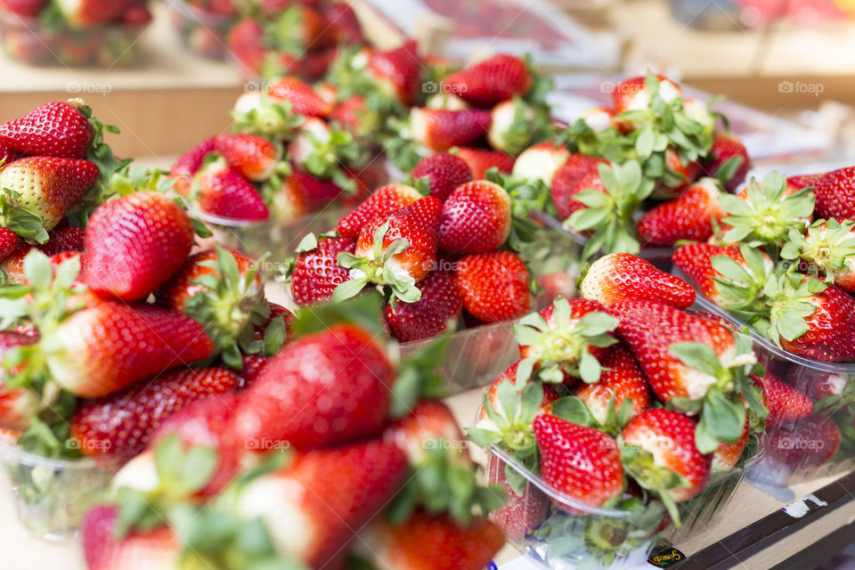 Fresh strawberries , healthy snacks