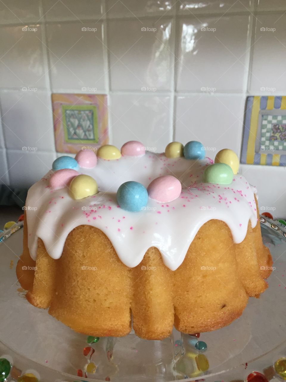 Easter Vanilla Poundcake