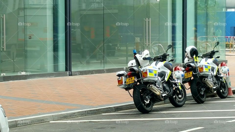 Police motorcade