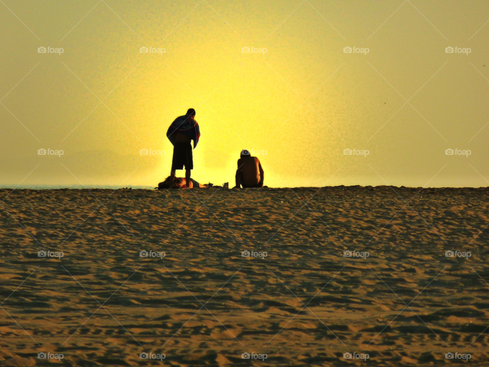 seal beach california beach people sunset by analia