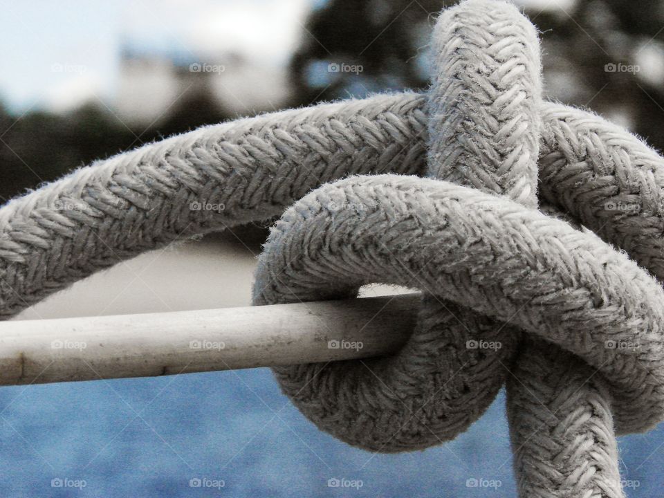 Knots required. on the boat
