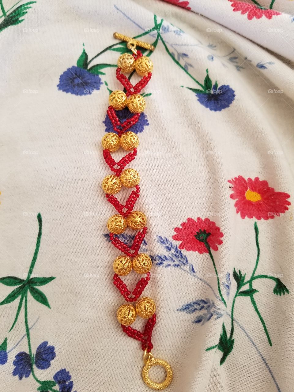 handmade bracelet made by me.