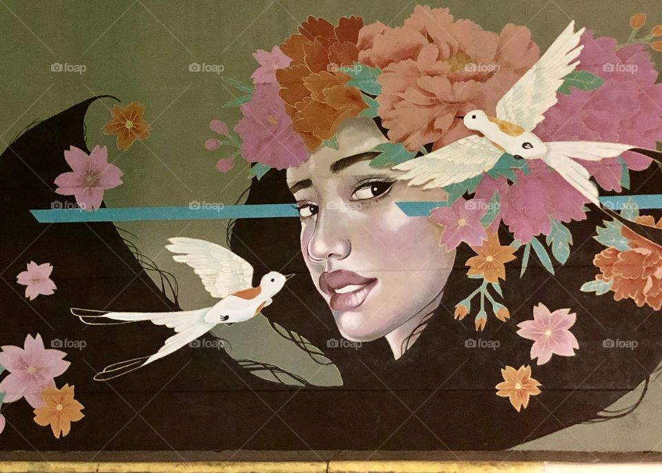 Mural of Girl