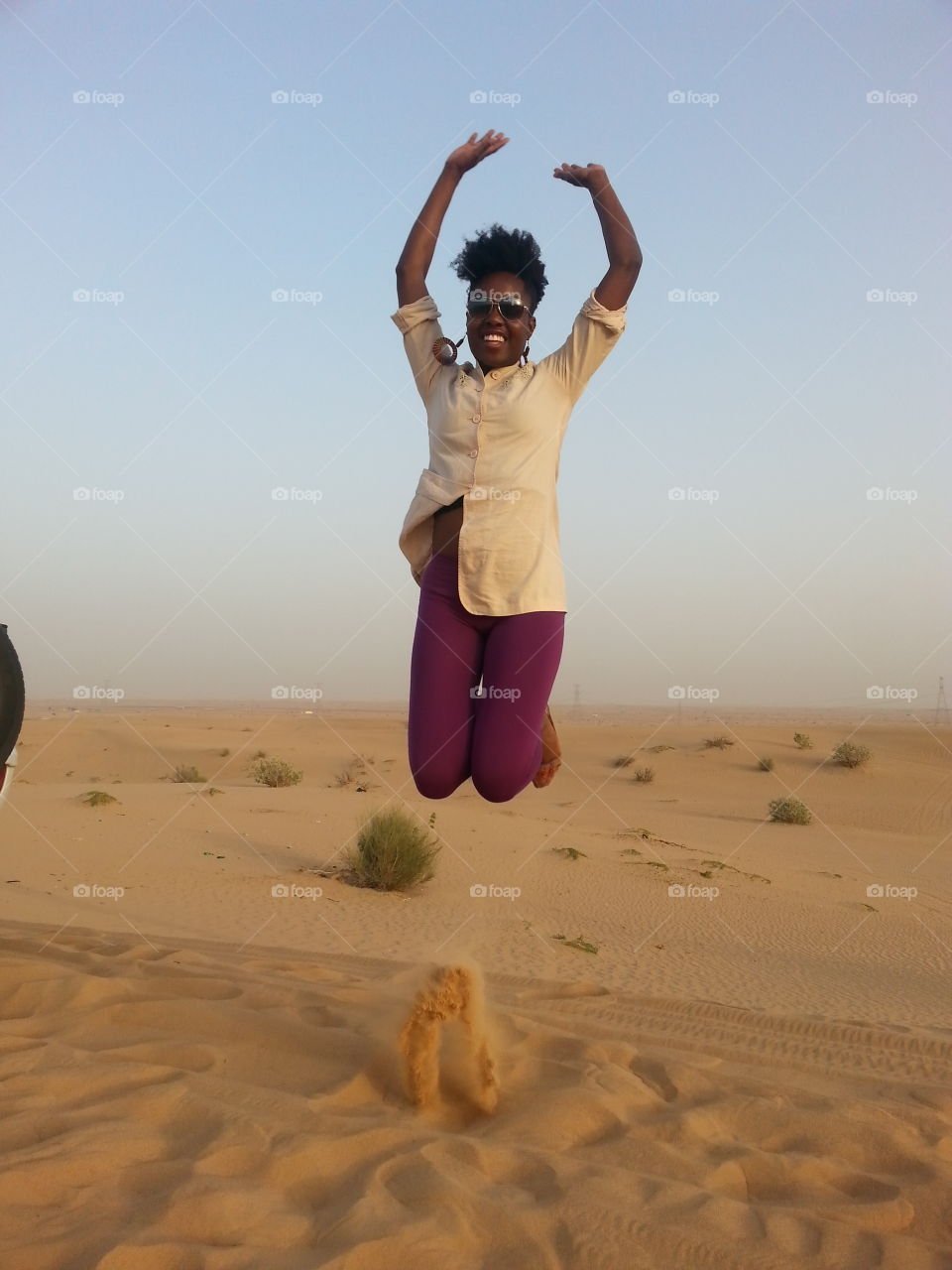 Desert Jump. Desert safari jump