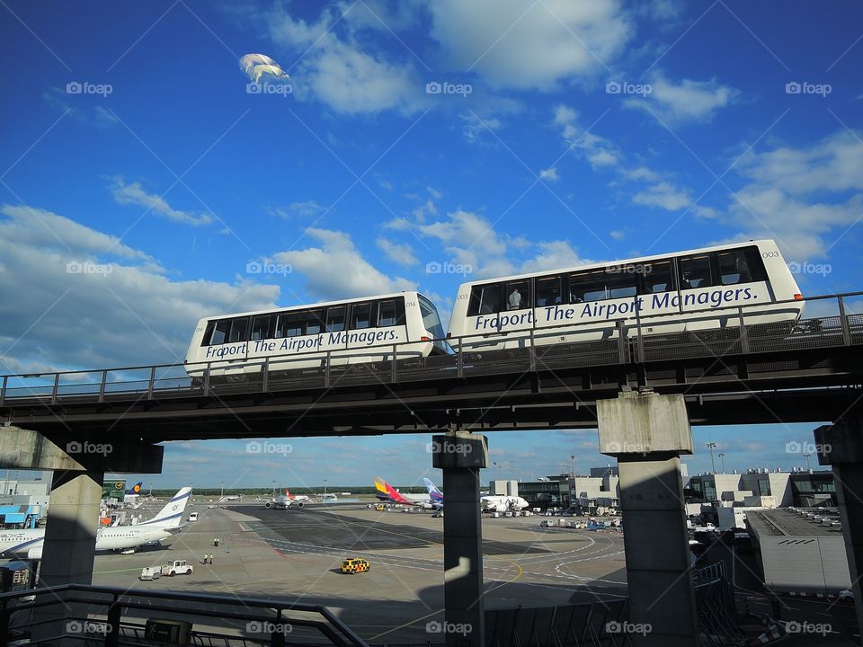 monorail, Frankfurt Airport Germany