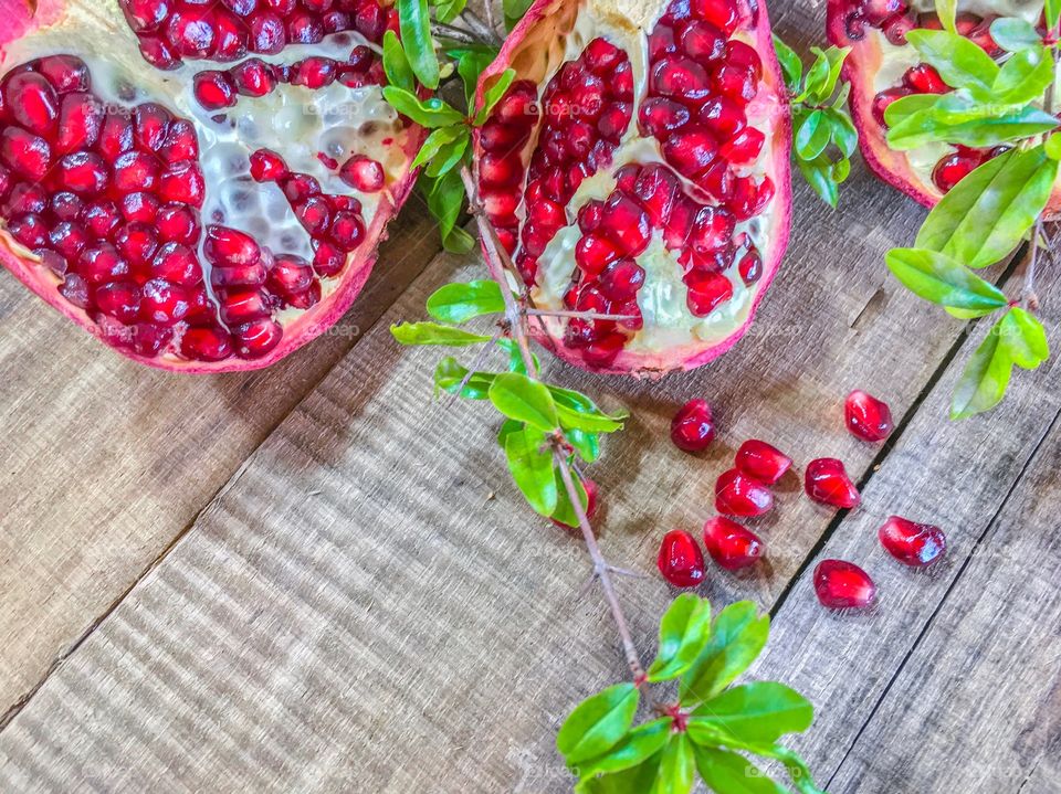 Pomegranate fruits 
