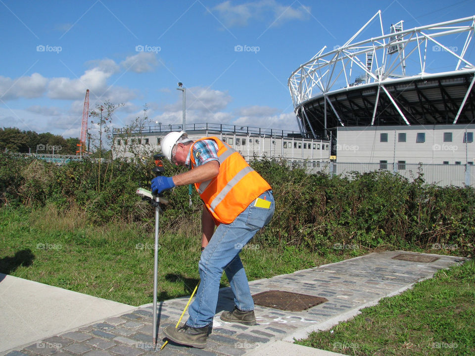 london stadium olympics worker by lizajones