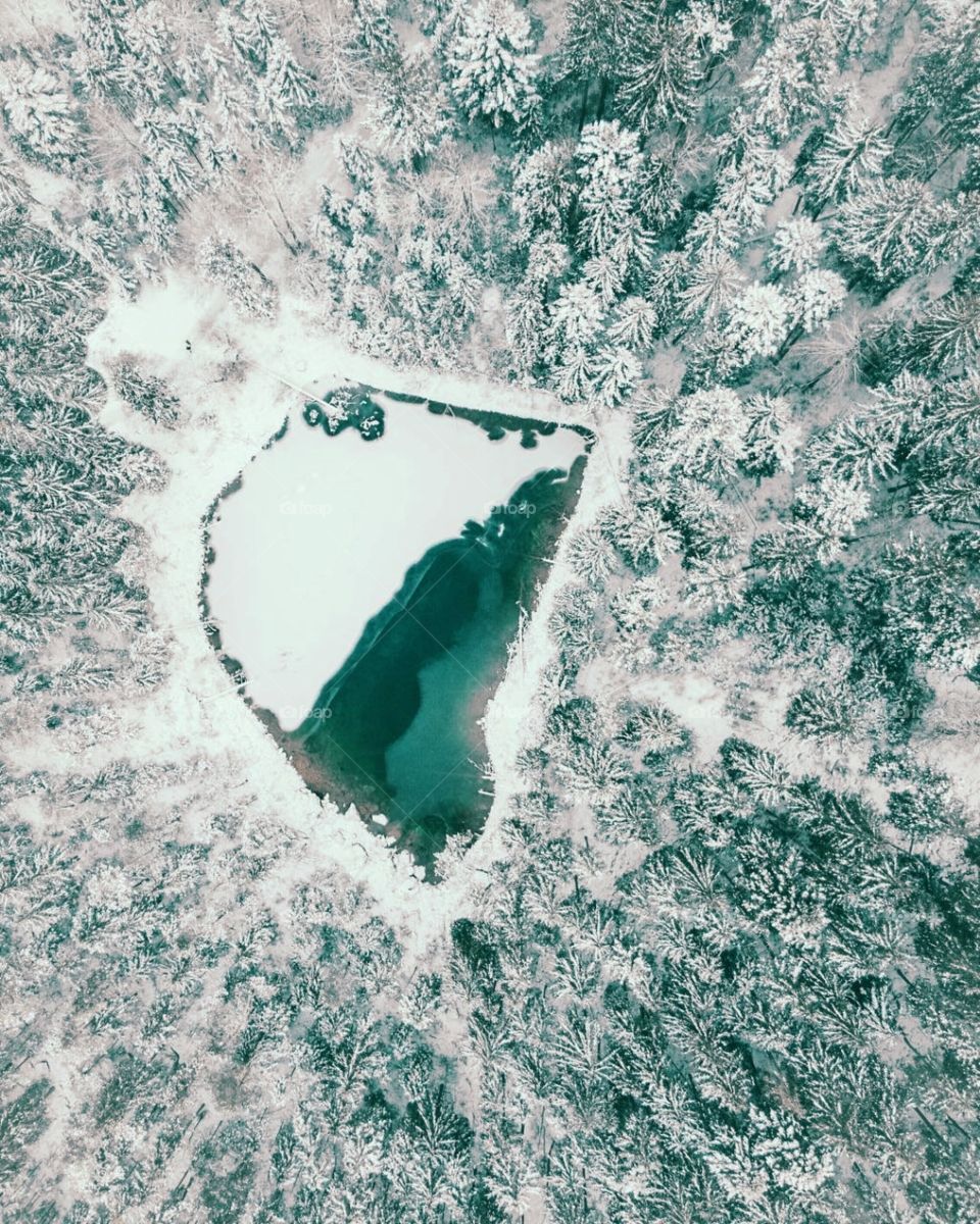 bathing in the woods!